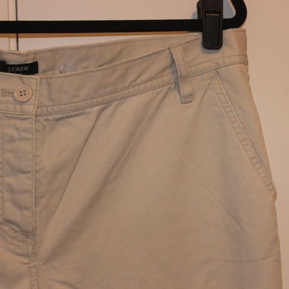 J. Crew  Khaki City Fit Wide Leg Pants Women Size 14 - Picture 5 of 13